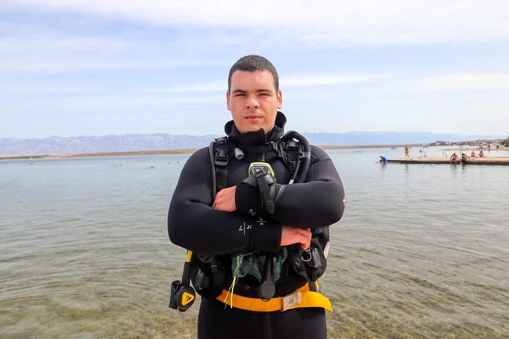 Petnaestogodišnji Viranin Niko, najmlađi je ronilac u Hrvatskoj s dvije CMAS-ove zvjezdice