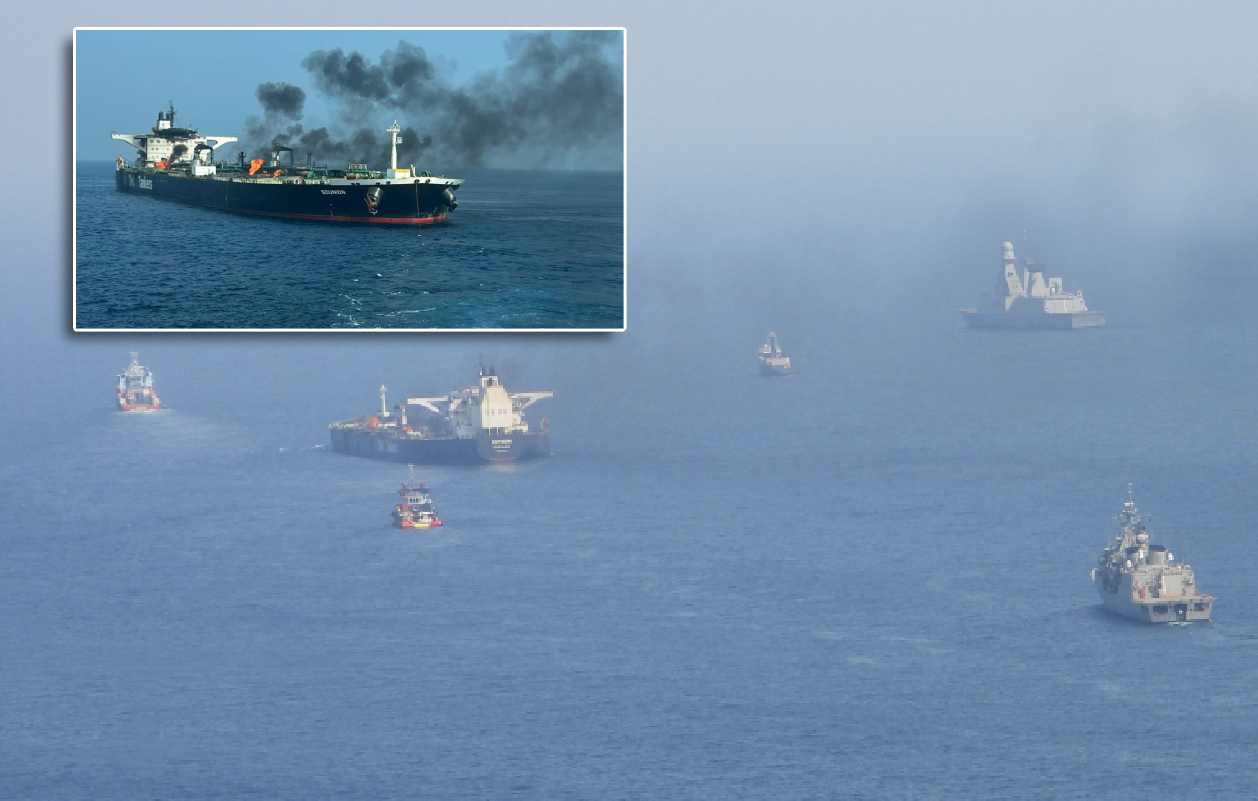 Započela velika međunarodna akcija spašavanja gorućeg tankera s milijun barela nafte u Crvenom moru, kojeg su raketirali Hutisti