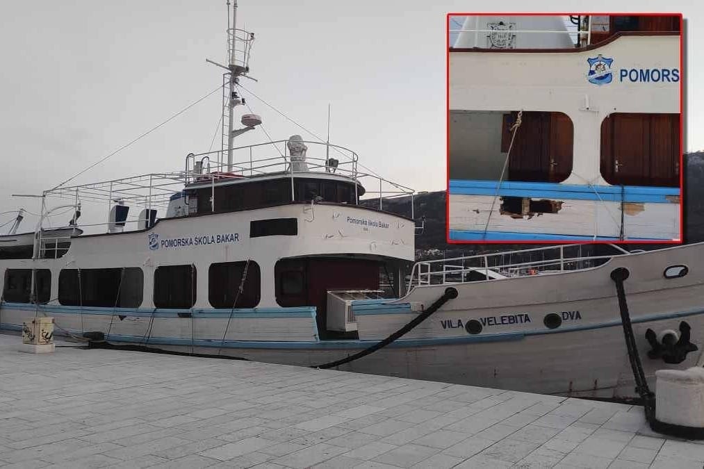 U Bakru se doslovno raspada školski brod "Vila Velebita Dva". Županija: "Imamo u planu novi brod!"