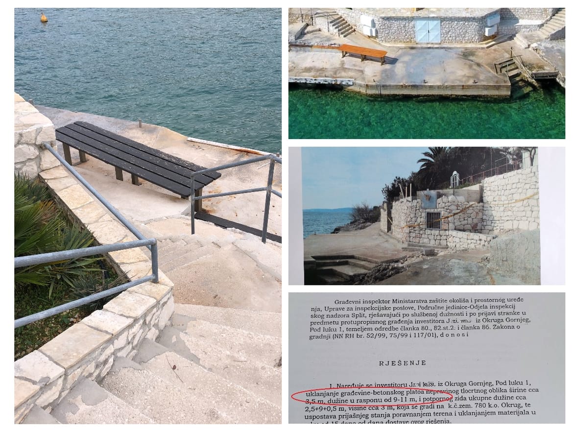 BEZAKONJE Zašto čak 22 godine nakon naloga za rušenje bespravnog objekta u Okrugu Gornjem na Čiovu on i dalje nije srušen?