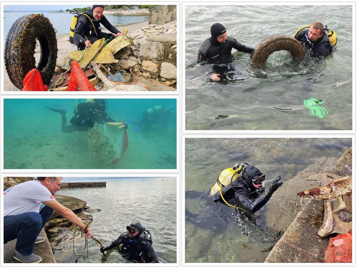 Održana velika ekološka akcija čišćenja podmorja Crikvenice