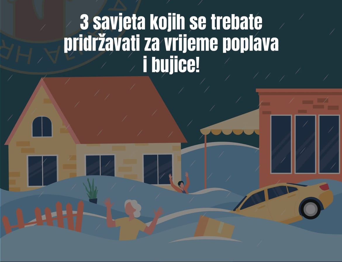 HGSS objavio važne savjete zbog poplava: "Ovo su ključne stvari na koje morate paziti!"