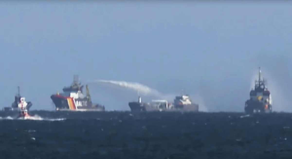 Uz njemačku obalu Baltičkog mora gori tanker!