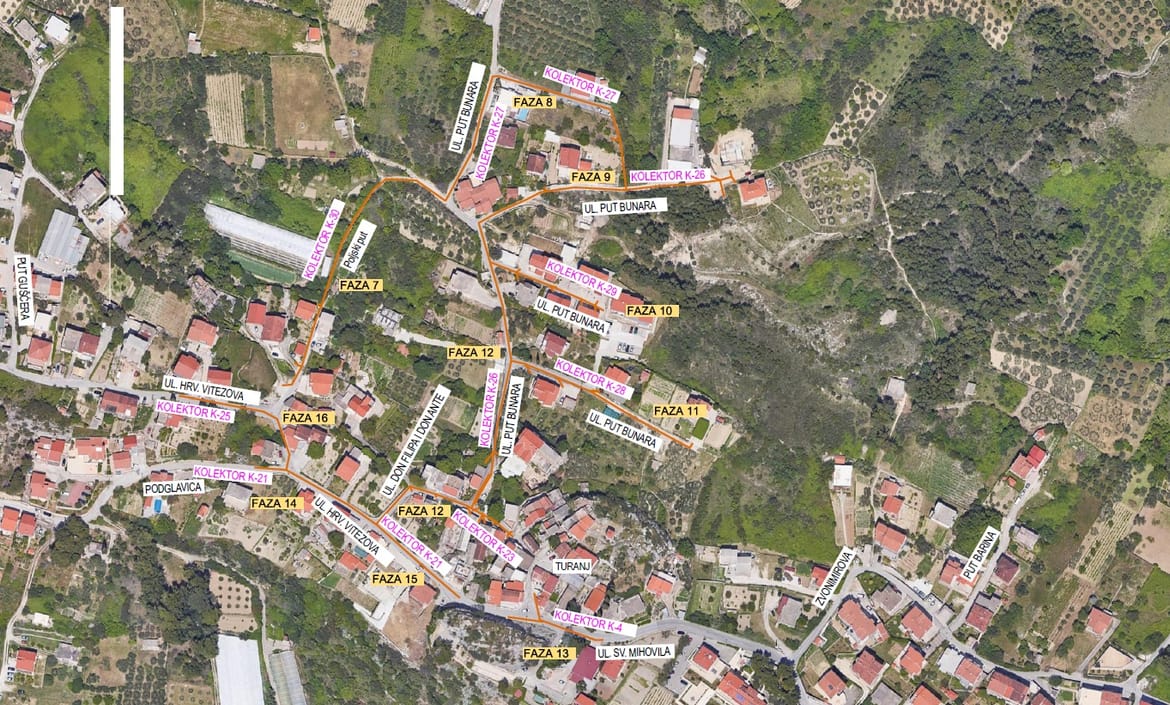 Zbog radova na aglomeraciji Split - Solin, privremena regulacija prometa u Ulici Put Bunara