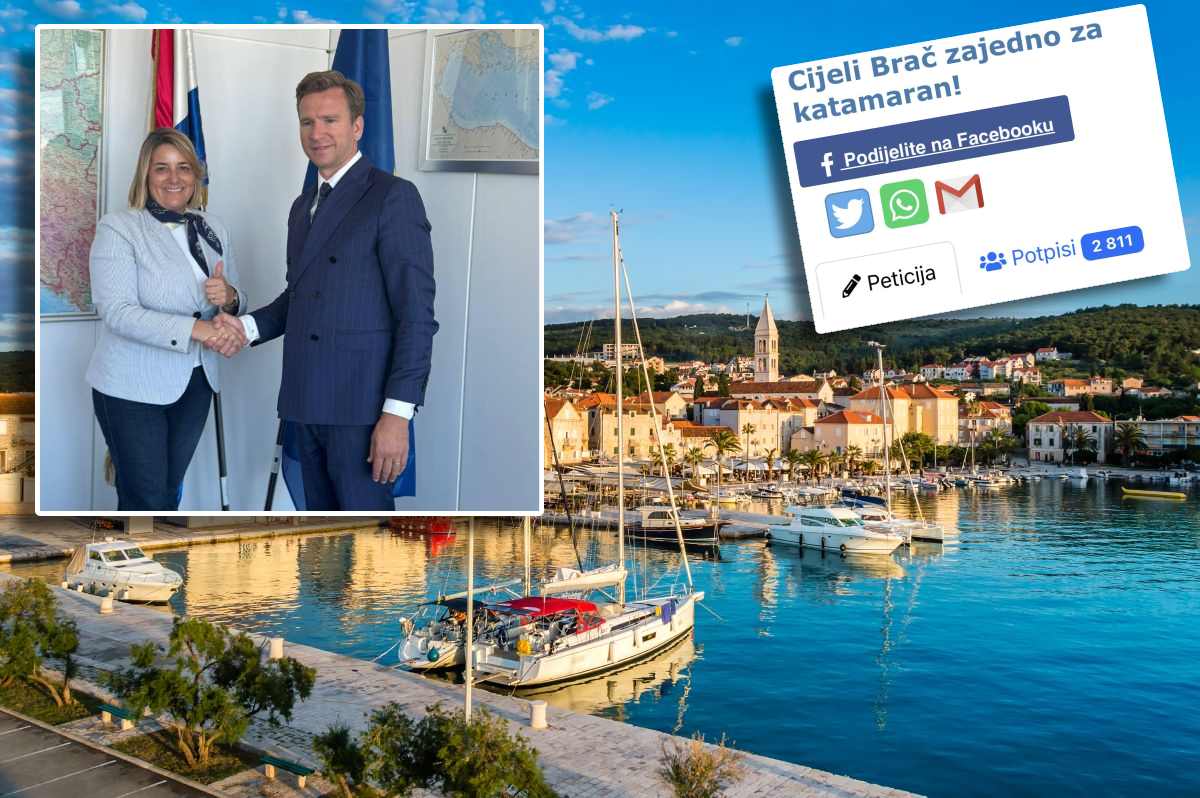 Nakon peticije građana Supetar dobiva novu katamaransku liniju, a HDZ-ova zastupnica u Saboru sebi prisvojila zasluge