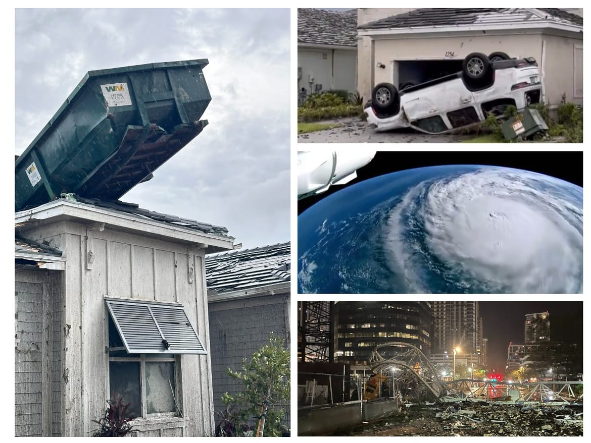 IMA POGINULIH Uragan Milton pustoši Floridu, snažni vjetrovi i golema količina padalina, 20-ak tornada, visoki valovi