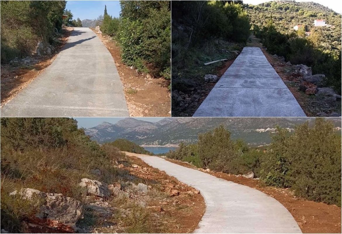 Na Koločepu uređena i betonirana vodovodna trasa