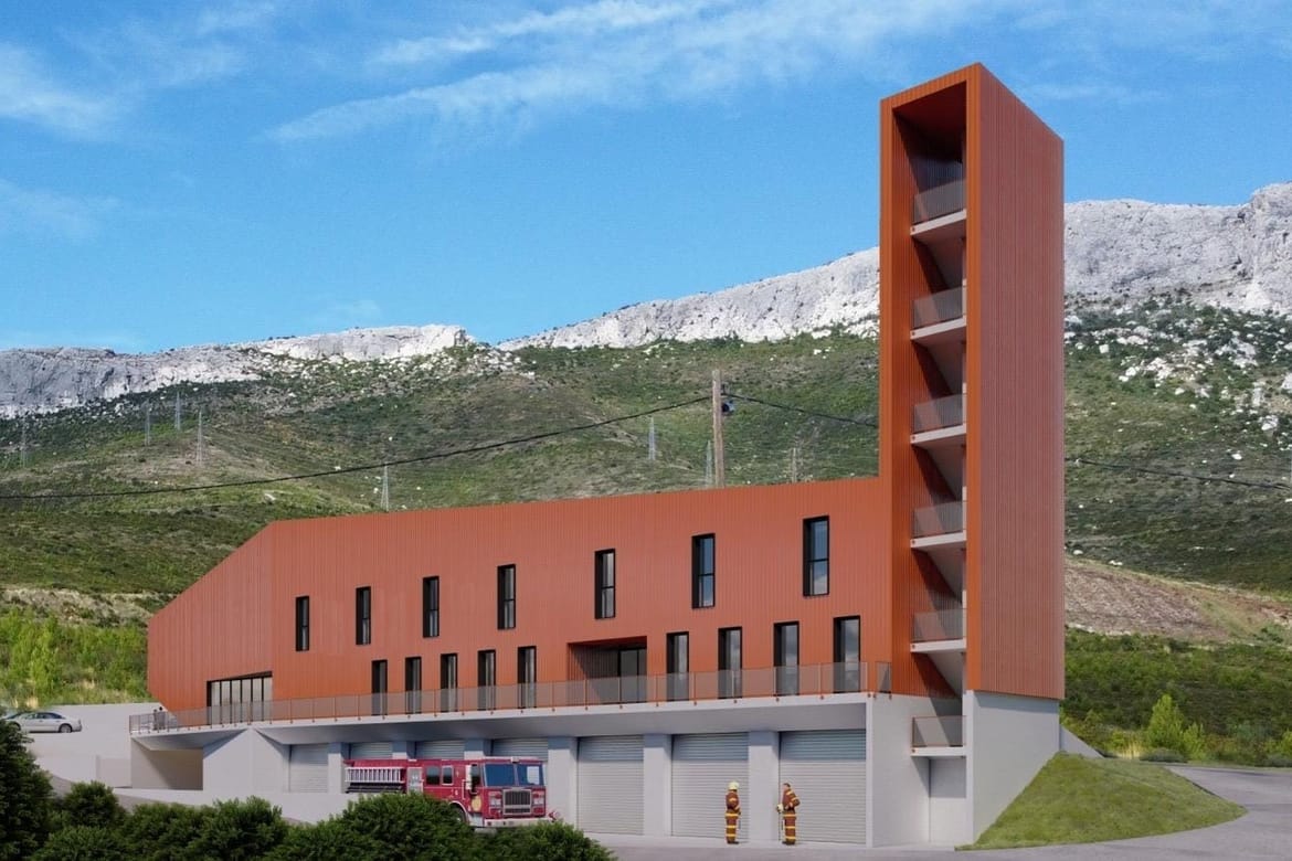 Novi  vatrogasni dom Žrnovnica gradit će se na samoj granici sa Solinom - ovako će izgledati!