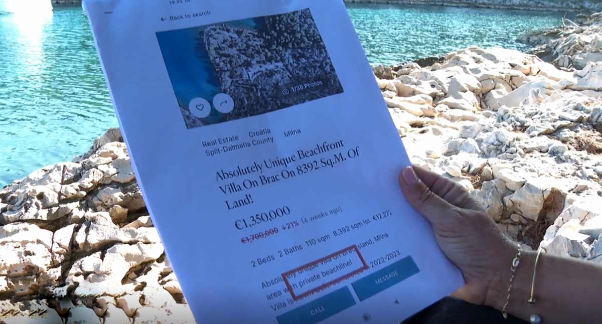 Priča s Morskog HR u Dnevniku HRT-a: "Agencija prodaje pomorsko dobro i vilu - i to ilegalno sagrađenu"