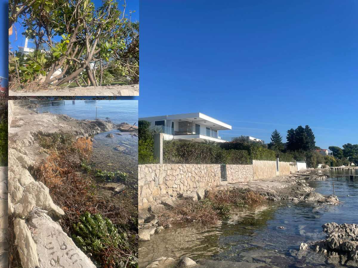 JADRAN KAO KANTA ZA SMEĆE Pošišali živicu u Kaštelima i sve pobacali u more