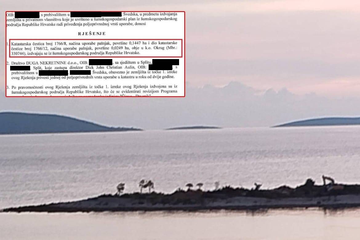 Nakon optužbi za devastaciju zaštićene šume na Čiovu javio se načelnik Općine Okrug: "Ministarstvo je ovo česticu izdvolilo iz šumskogospodarskog područja!"