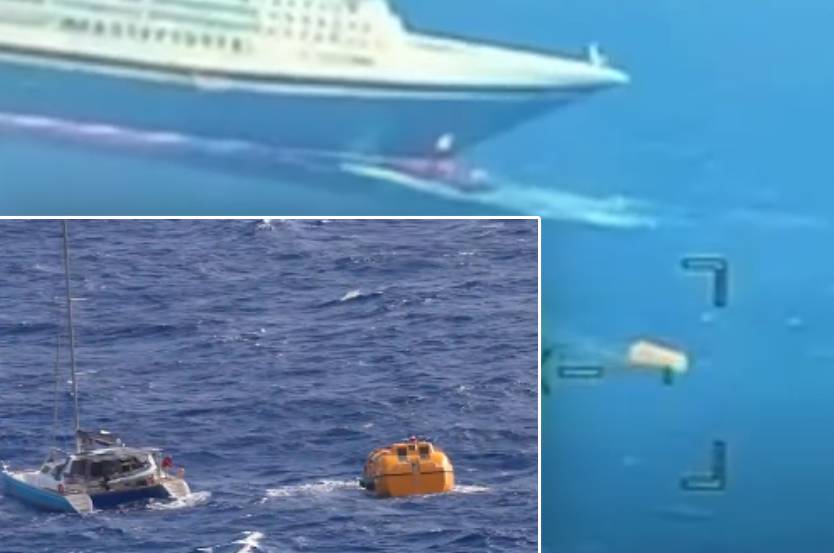 Kruzer spasio četiri osobe s tonućeg katamarana na Atlantiku!