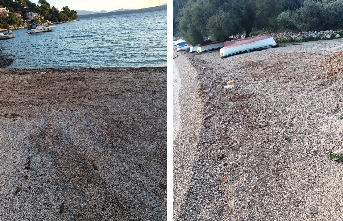 Nakon članka na Morskom uklonjena gomila građevinskog otpada s prekrasne plaže na Šolti!