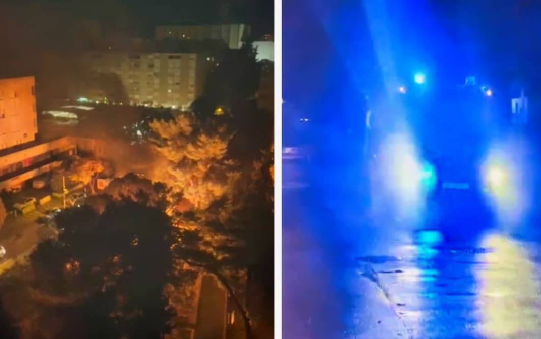 Ta vatrena splitska noć - planuli podzemni kontejneri, vatra zahvatila dva automobila!