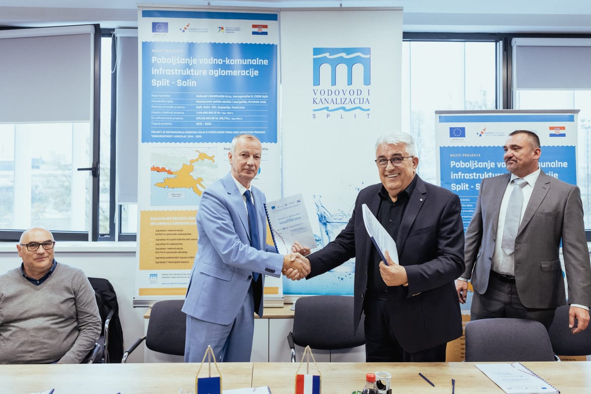 Potpisan ugovor bitan za projekt vodno-komunalne infrastrukture Split-Solin - Kažu da je jedan od "najvećih u Hrvatskoj"