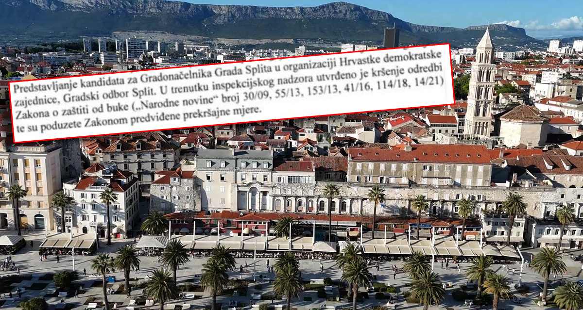 Državni inspektorat kaznio splitske HDZ-ovce zbog buke: "Ono kad u kampanju uđeš kršenjem zakona!"