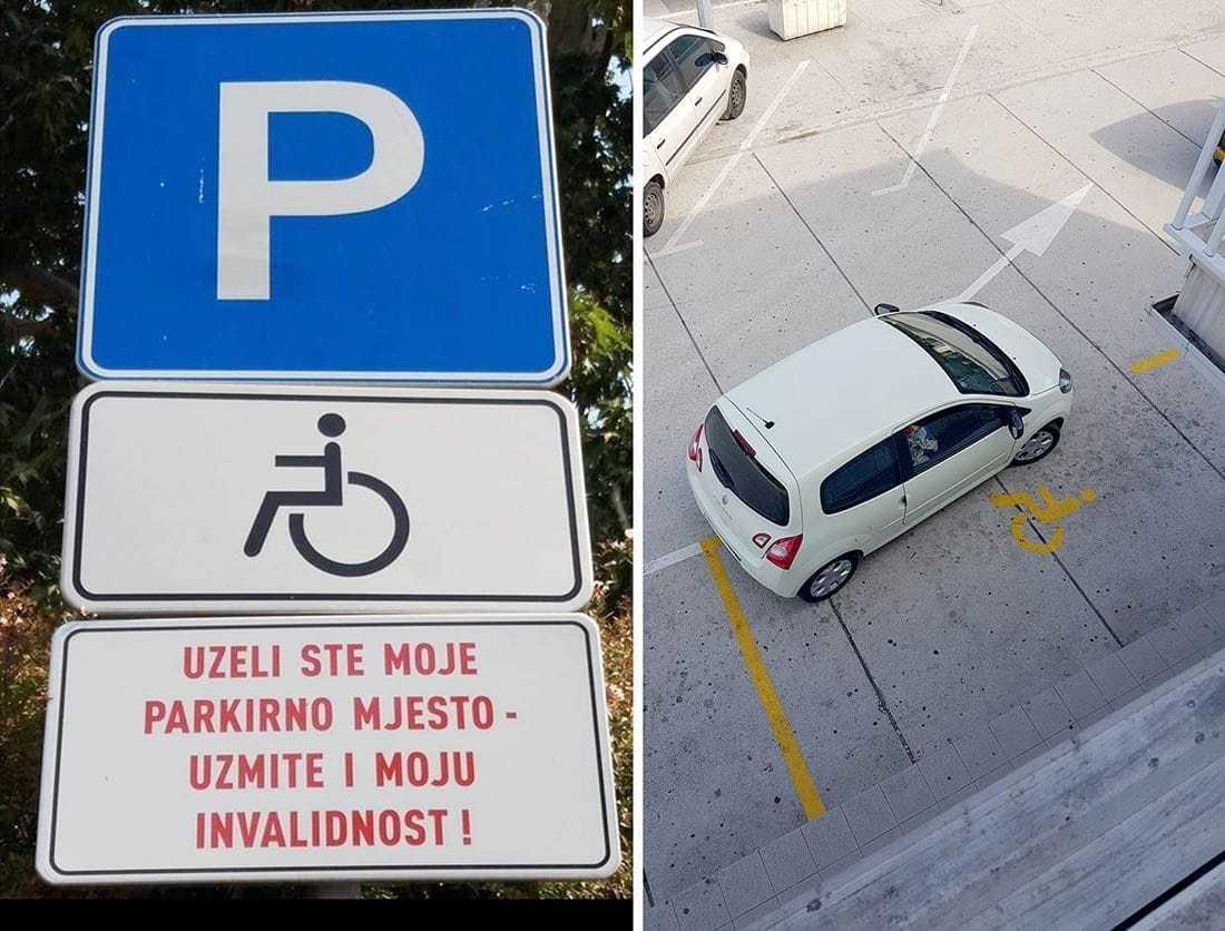 KOLIKO IH OVO ZLOUPOTREBLJAVA? U Splitu provedena akcija nadzora korištenja parkirališnih mjesta rezerviranih za osobe s invaliditetom