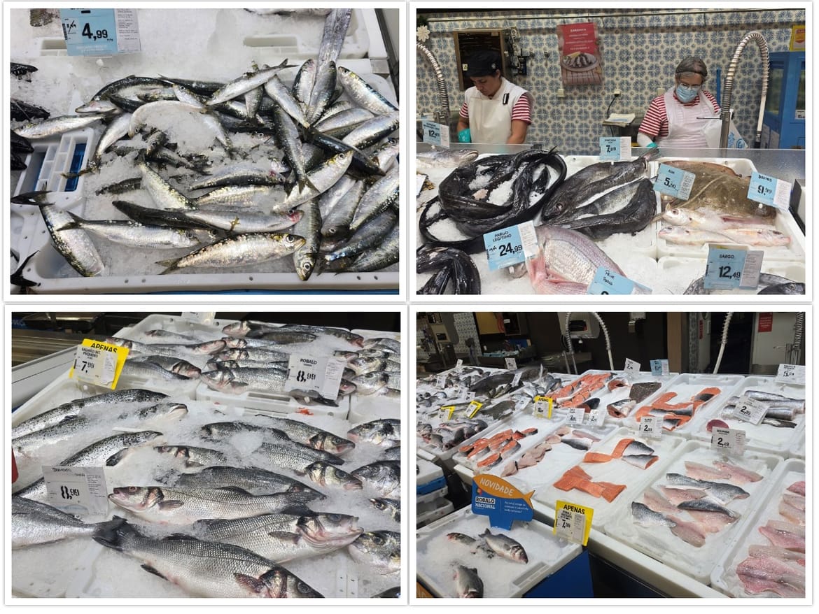 Je li vam skupa riba? Bili smo u Lisabonu na peškariji: Dagnje su 2, skuše i salpe 3, srdele i oslići 5, brancini i orade po 8 eura...