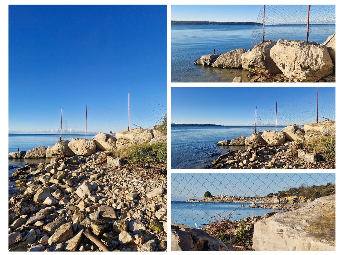 KOJI ZAKONI OVDJE VRIJEDE? Uznemirujuće snimke istarskog kamenoloma - Slovenski čitatelji: "Istresaju materijal u more i zagradili su 500 metara pomorskog dobra!"