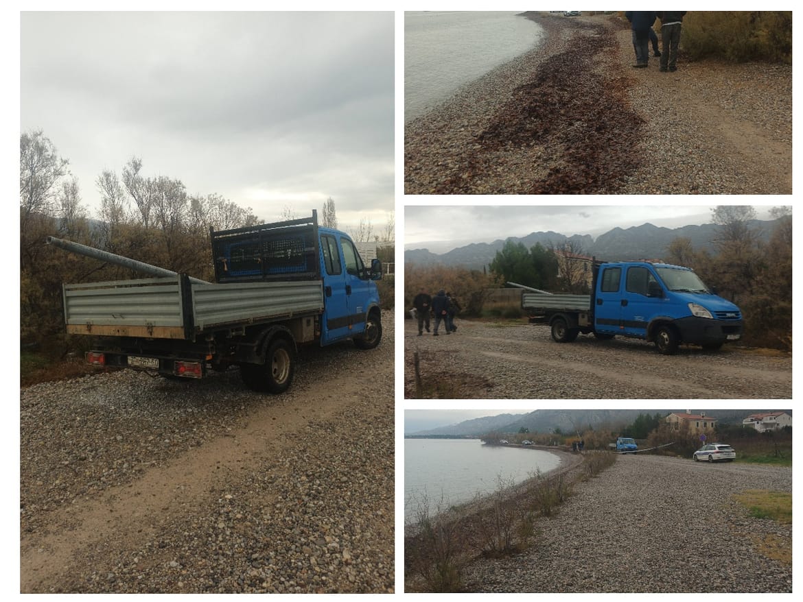 Kamion se zabio u rasvjetni stup na plaži u Selinama! Stup je potom pao na površinu kojom se ljudi kreću - Građani tvrde: "Općina skriva dokaze, a kamion je vlasništvo vijećnika mjesnog odbora!"