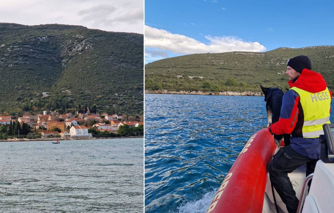 Zbog pogoršanja vremena obustavljena potraga za nestalim muškarcem u Malostonskom zaljevu