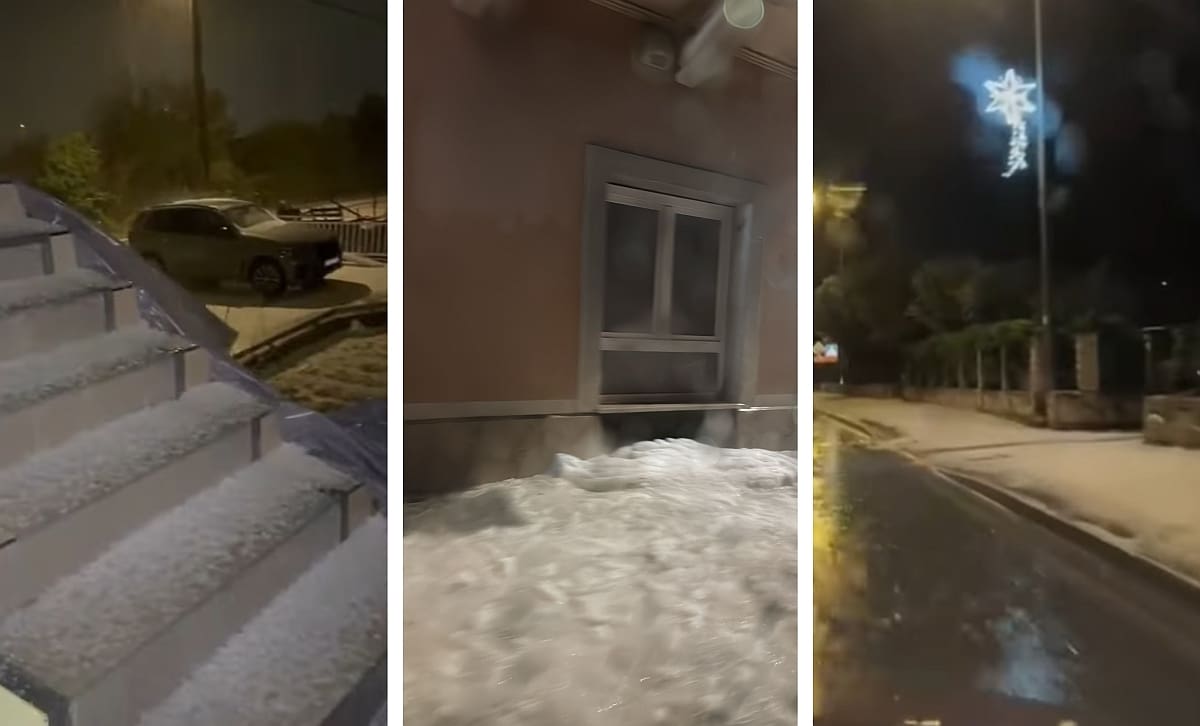 Tuča noćas zabijelila Kaštela, a nevrijeme zahvatilo područje oko Zlarina