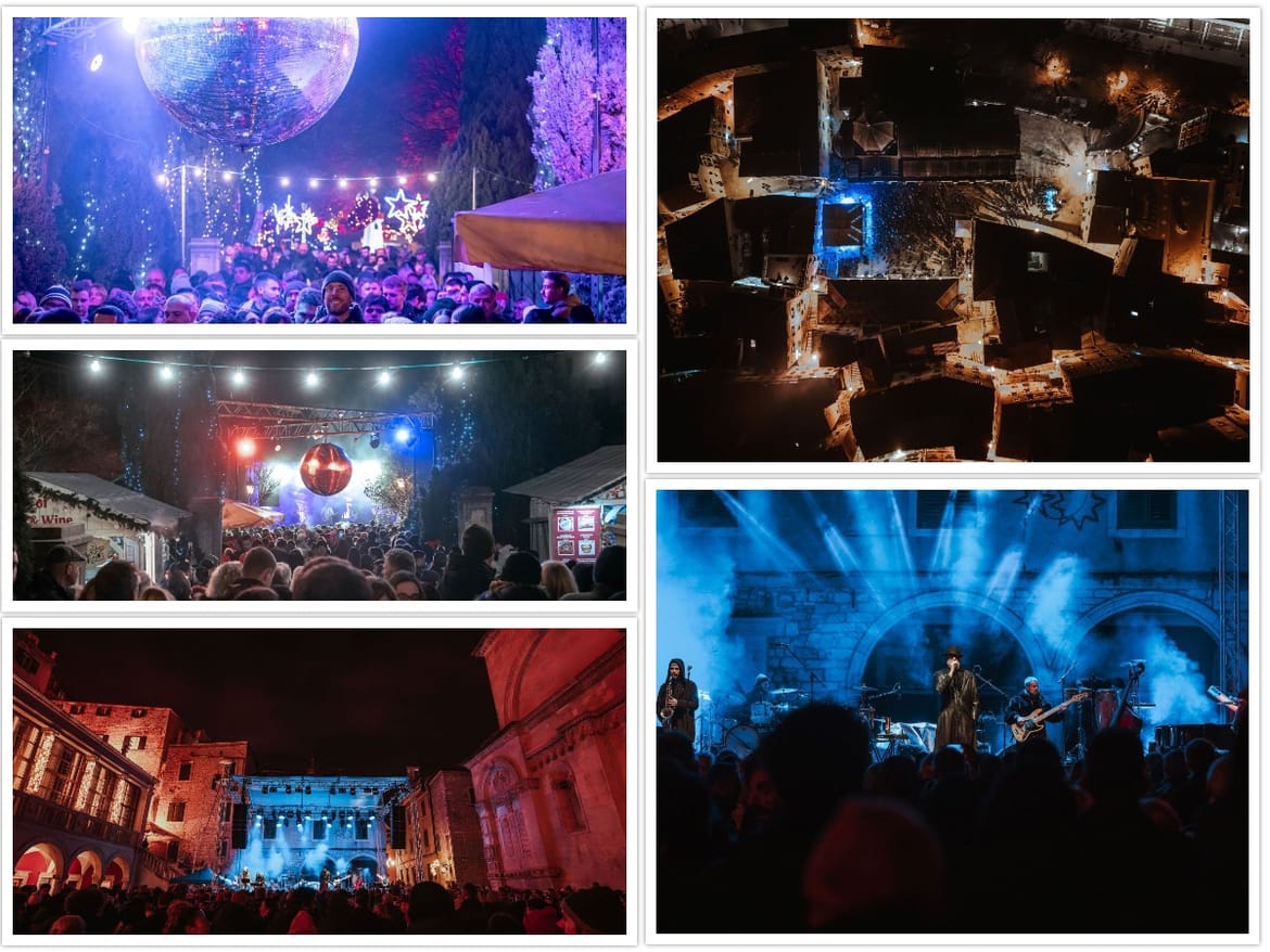 KAKAV SHOW JE PRIREDIO ŠIBENIK! Doček 2025. u stilu: Plesalo se ispred dvije gradske pozornice