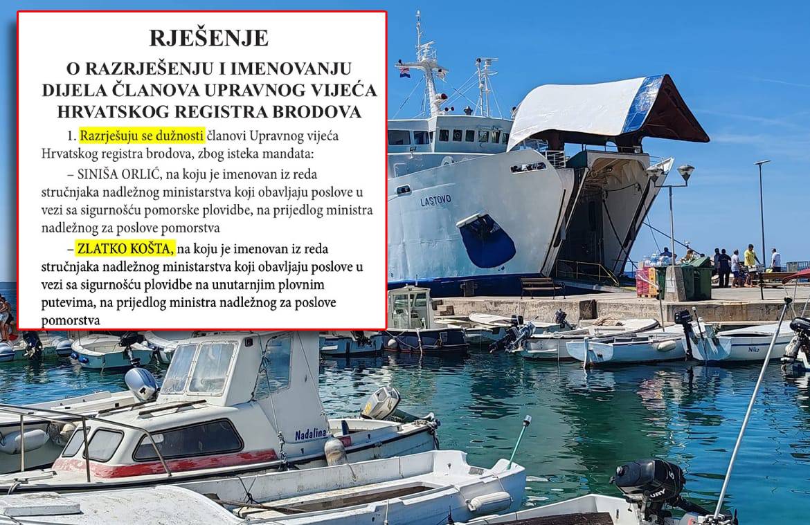 Plenković smijenio čovjeka koji je za tragediju broda Lastovo prozvao šefa uprave Jadrolininije i Hrvatski registar brodova!