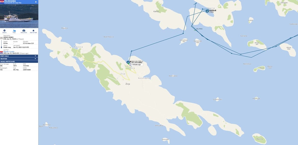 Žirjani se žale: "Već danima smo bez trajekta" - Jadrolinija: "Krenuo je, bura je puhala danima"