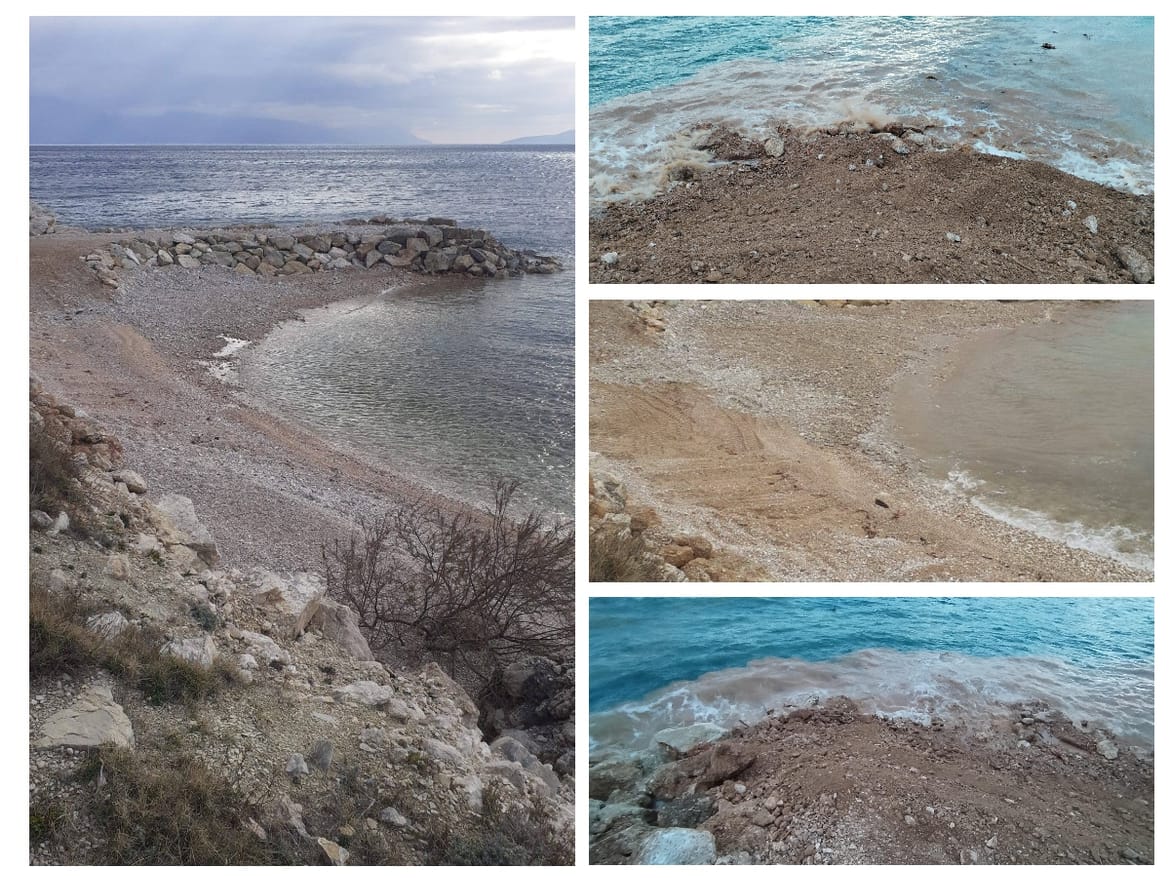 Kamionima nasipali zemlju u more u Ruskamenu. Devastator poznat Gradu koji kaže da će ga kazniti, no identitet mu ostaje tajnovit baš kao i kazna