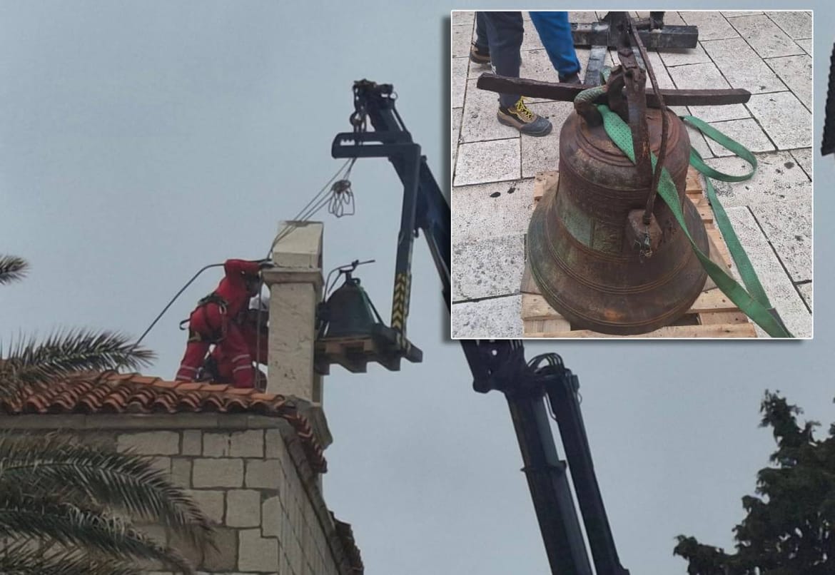 Nakon potresa uklonjeno zvono s Kneževog dvora u Pagu