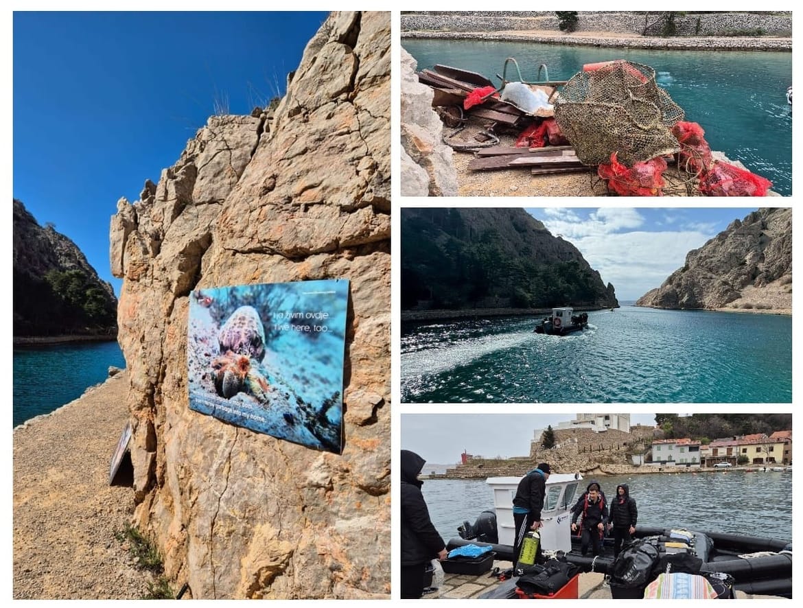 FOTO: ZAVRATNICA KOD JABLANCA Eko akcija čišćenja podmorja jedne od najljepših jadranskih uvala