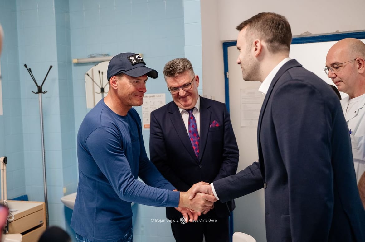 SRETAN KRAJ Crnogorski premijer u bolnici posjetio Ivicu Kostelića koji kaže: "Iz Crne Gore nosim samo lijepe uspomene!"