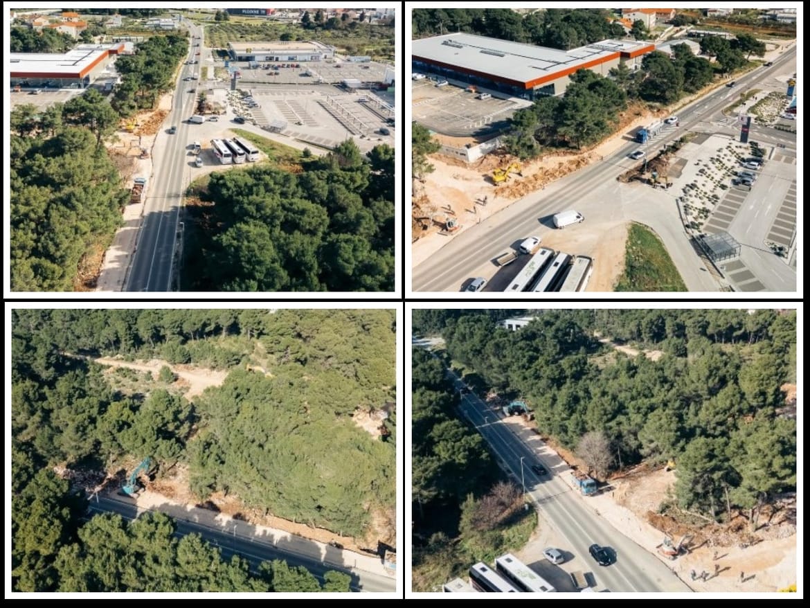 Cesta koja spaja Biograd ispod i povrh magistrale