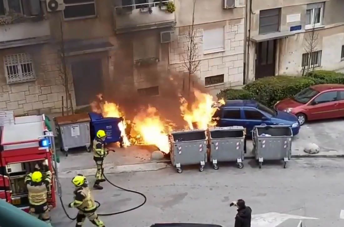 Splitska policija uhvatila dva piromana: "Podmetali požare na spremnicima za otpad"