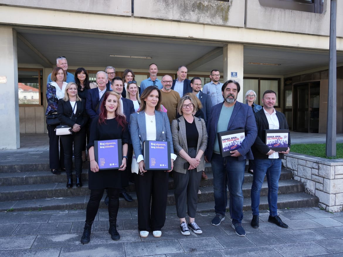 Koalicija Snaga juga predala potpise podrške za županijske izbore