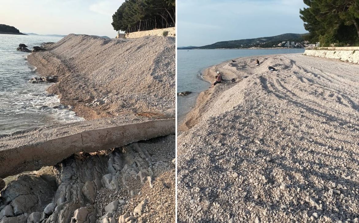 DOHRANA PLAŽE Evo što je (ne)dozvoljeno - Načelnik Primoštena: "Mi, primjerice, ništa ne dohranjujemo, već samo vraćamo iz mora na obalu"