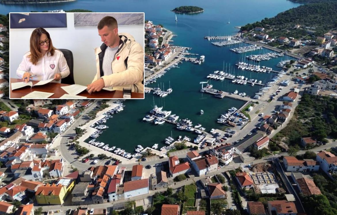 U prostorijama Lučke uprave Šibensko-kninske županije potpisan Ugovor o izvođenju radova na sanacija obalnog zida u luci Jezera