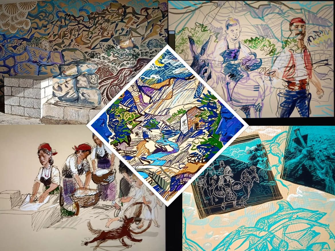 Mural koji priča priču o omiljenom okupljalištu starih Makarana