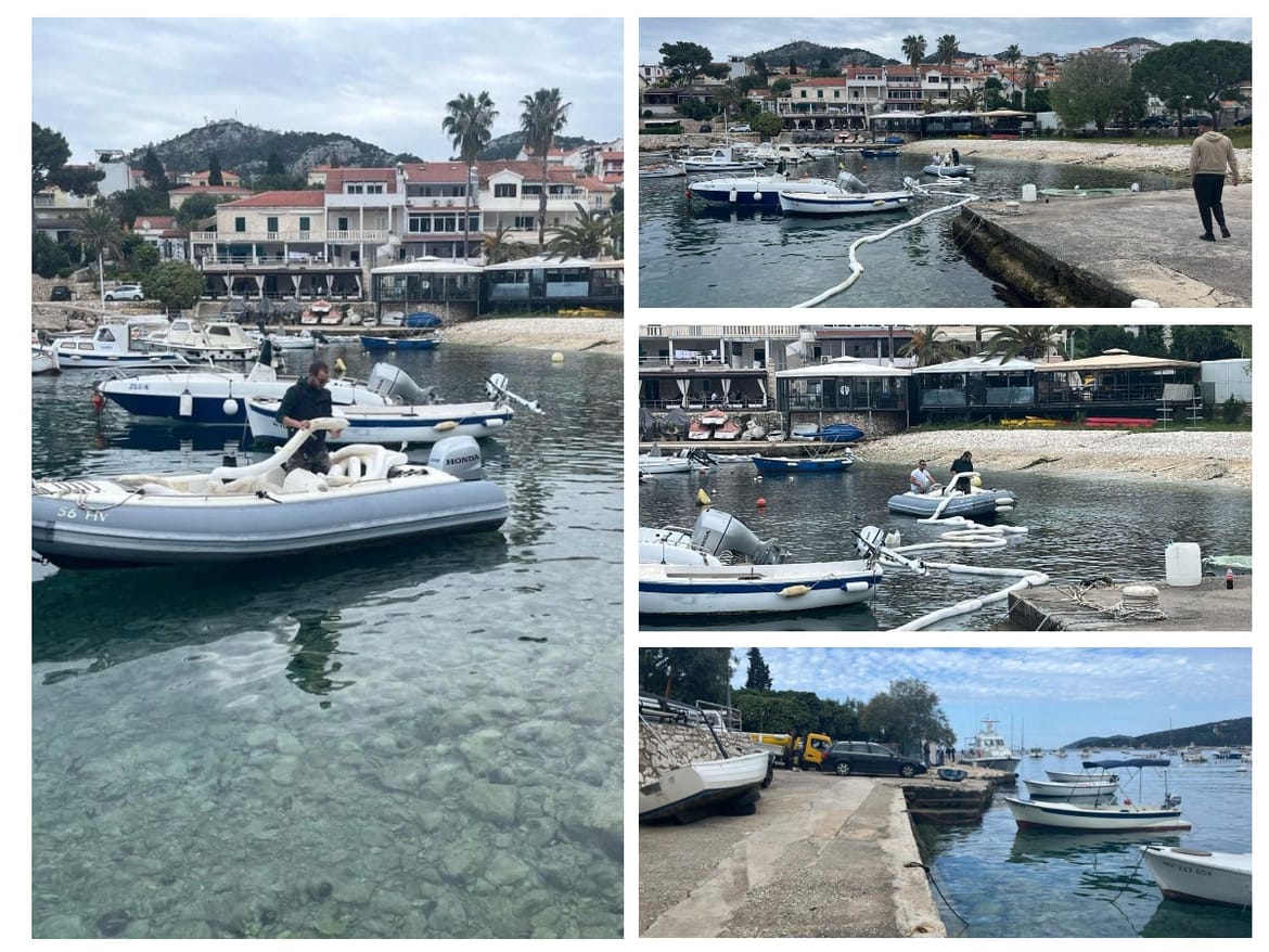 VELIKI EKOLOŠKI INCIDENT U HVARU Pukao tank na INA benzinskoj crpki - u more iscurilo 17 tona goriva?!