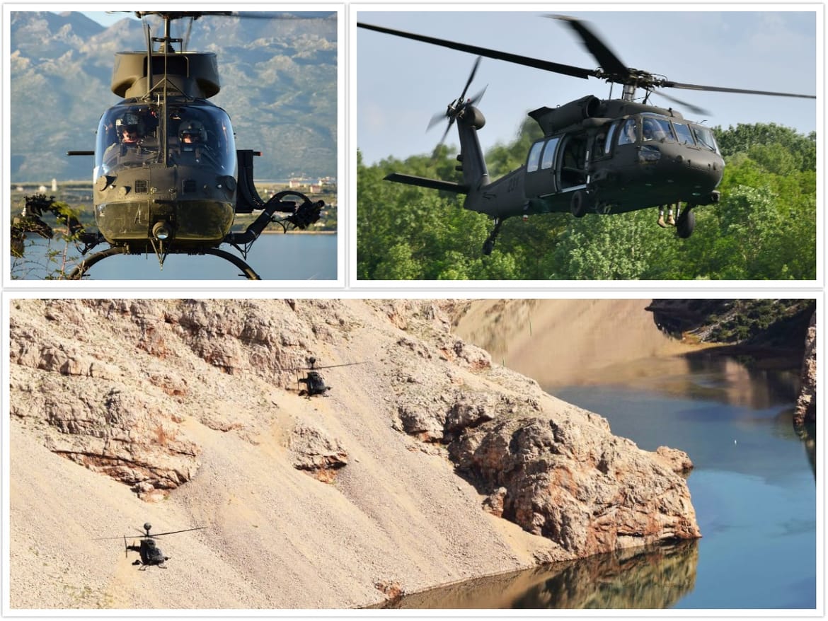 Pojačane aktivnosti helikoptera Hrvatskog ratnog zrakoplovstva na šibenskom i zadarskom području