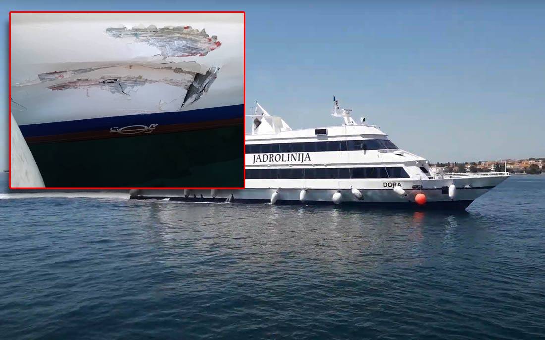 Jadrolinijin brod Dora u šipanskoj luci Suđurađ doživio havariju!