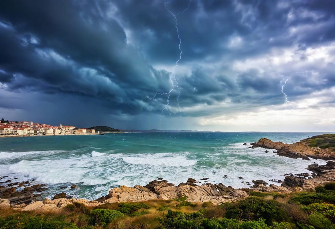 STIŽU OPASNE OLUJE Crveni meteoalarm za sjeverni Jadran - Rijetko posebno upozorenje za Hrvatsku izdao i Estofex!