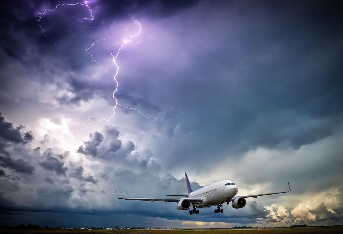 Munja udarila u zrakoplov dok je slijetao u zračnu luku na Krku