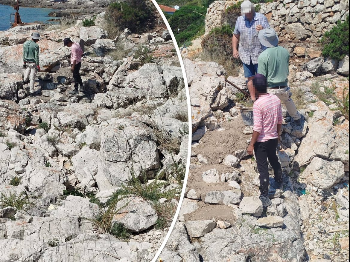 Uhvaćeni kako u škrapama betoniraju put do mora: "Nakon policije nastavili kao da se ništa nije dogodilo"