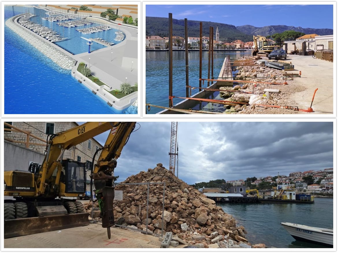 Milna, Bol i Jelsa trenutačno su u fokusu velikih radova - Splitsko-dalmatinska županija: "Svako otočko mjesto zaslužuje sigurnu i kvalitetnu luku!"