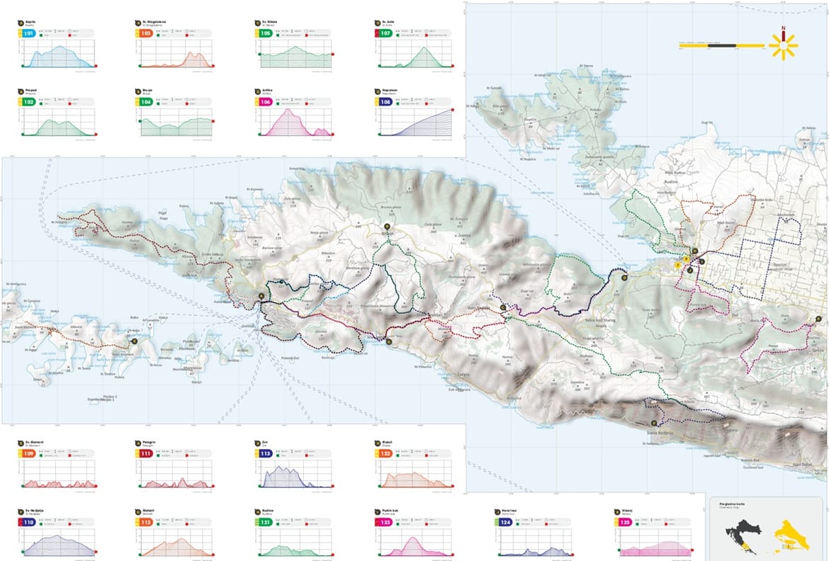 Nova pješačka karta otoka Hvara