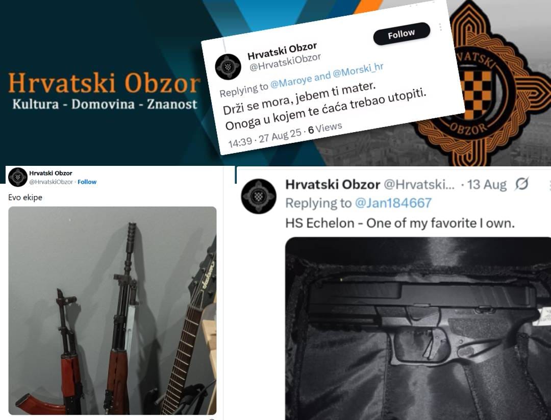 Netko iza imena propalog političkog časopisa prijeti novinarima i hvali se hrpom zabranjenog oružja!