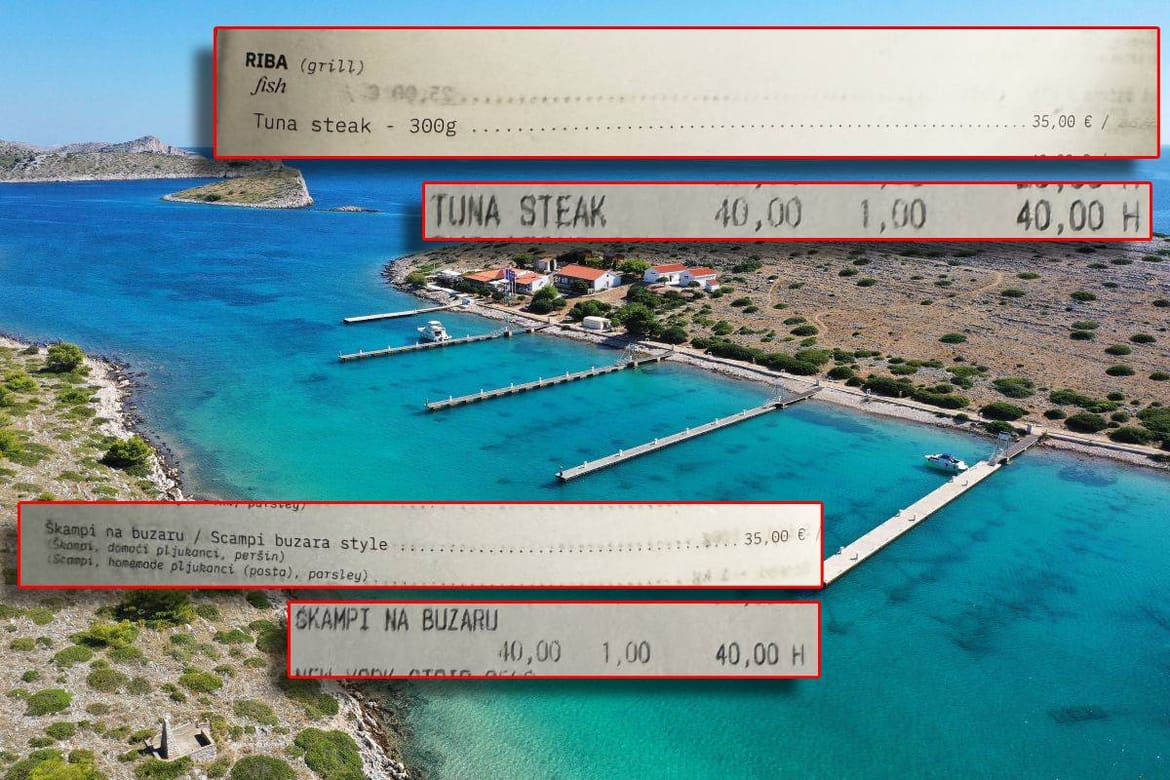 POGLEDAJTE KAKO VARAJU GOSTE Restoran u Kornatima gostu naplatio daleko više nego je stajalo u jelovniku - Nazvali smo vlasnicu...