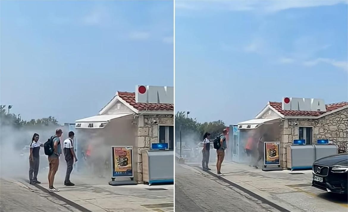 Dim na hvarskoj benzinskoj postaji - Evo što se dogodilo...
